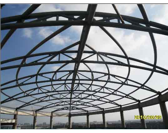 都江堰中煤朔州宾馆管桁架工程